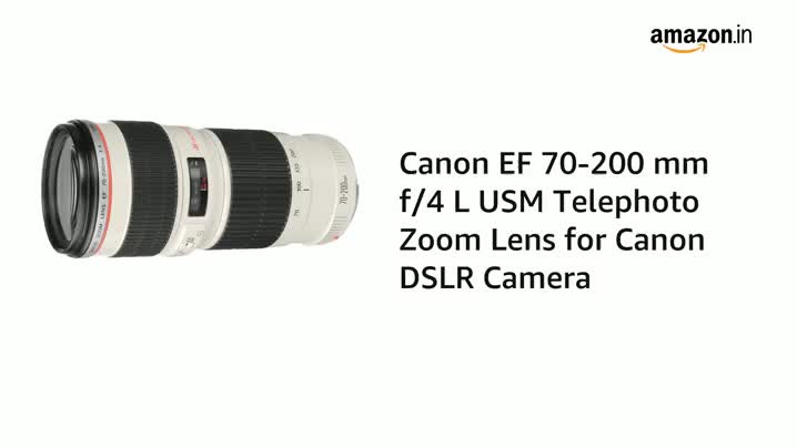 Buy Canon EF 70-200 mm f/4 L USM Telephoto Zoom Lens for Canon